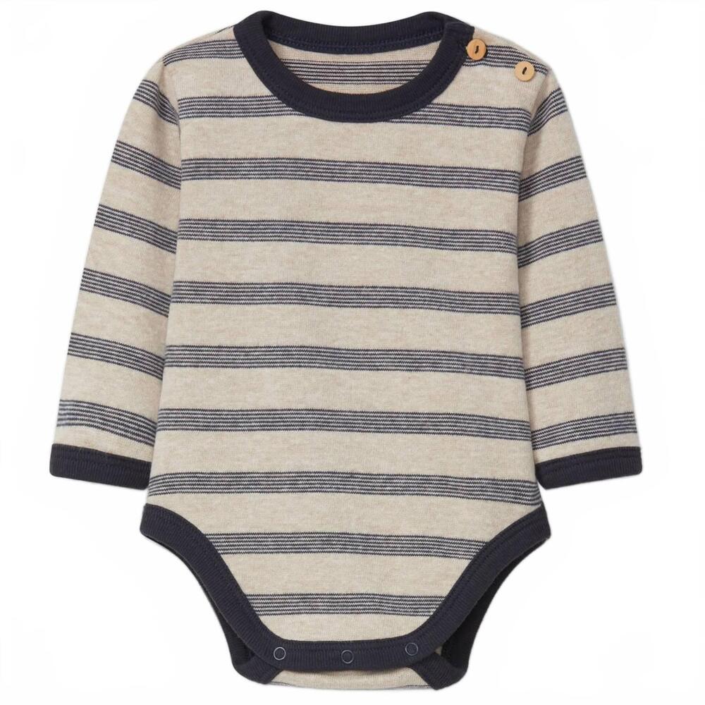 NEW SNUG kid's stripe knit onesie in black